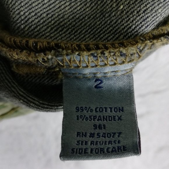 Cabi Womens Jeans Capri Wide Leg Blue Denim Dark Wash Low Rise 2 - Picture 13 of 13